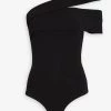 AGOLDE Sliced Bodysuit In Black