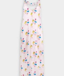 GANNI Slip Mini Dress In Floral Light Lilac