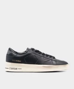 Golden Goose Just In Stardan Leather Men Sneaker In Black