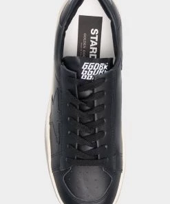 Golden Goose Just In Stardan Leather Men Sneaker In Black