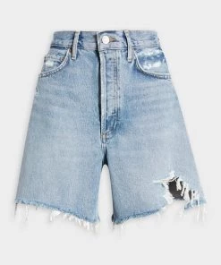 AGOLDE Just In Stella High Rise Short In Deserted