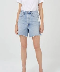 AGOLDE Just In Stella High Rise Short In Deserted