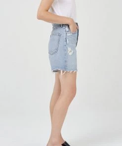 AGOLDE Just In Stella High Rise Short In Deserted