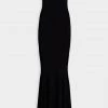 NORMA KAMALI Strapless Fishtail Gown In Black