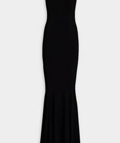 NORMA KAMALI Strapless Fishtail Gown In Black
