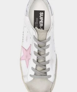 Golden Goose Super-Star Light Pink Star White Leather Sneaker Just In 7 Golden Goose Super-Star Light Pink Star White Leather Sneaker Just In