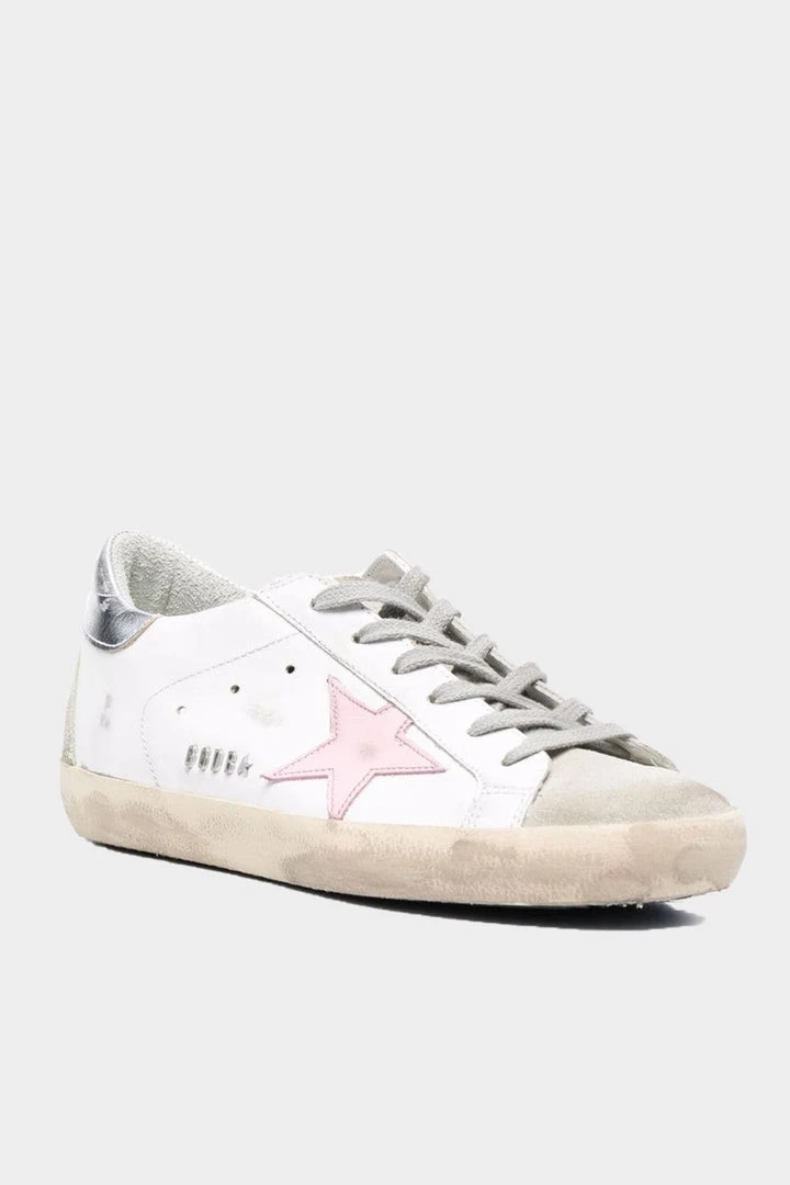 Golden Goose Super-Star Light Pink Star White Leather Sneaker Just In 2 Golden Goose Super-Star Light Pink Star White Leather Sneaker Just In