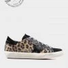 Golden Goose Just In Super-Star Swarovski Crystals Leopard Print Sneaker