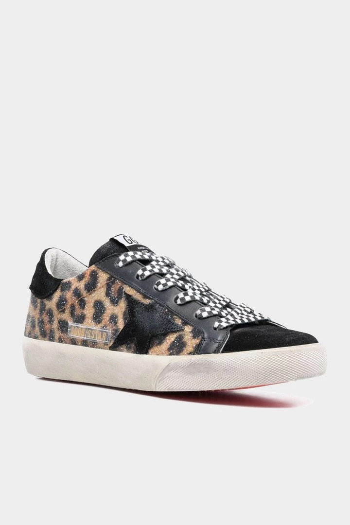 Golden Goose Just In Super-Star Swarovski Crystals Leopard Print Sneaker 2 Golden Goose Just In Super-Star Swarovski Crystals Leopard Print Sneaker