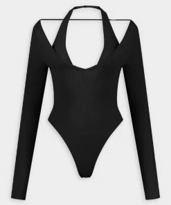GAUGE81 Suran Ballerina Bodysuit In Black Just In