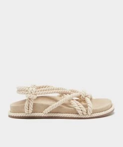 Ulla Johnson Suri Twisted Rope Flat Sandal In Natural Just In