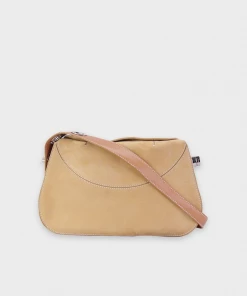 Olivia Vintage Tod's Beige Suede Handbag With Adjustable Strap