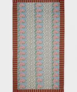 Lisa Corti Tablecloth Muss Leopard Stripes 180 X 350 In Sky