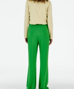 Tibi Serpentine Jersey Ali Fluid Pant In Leaf Green Just In