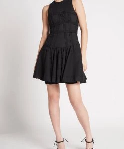 Aje. Tidal Corset Mini Dress In Black Just In