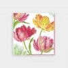 Caspari Tulip Dance Paper Cocktail Napkins Just In