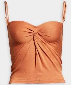 Vince. Just In Twist Neck Camisole In Dust