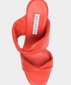 Aquazzura Twist Sandal 95 In Strawberry Just In