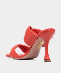 Aquazzura Twist Sandal 95 In Strawberry Just In