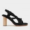 Ulla Johnson Uma Twisted Rope High Heel In Noir