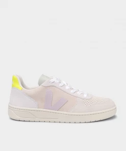 Veja Just In V-10 Suede Multicolor Sneaker In Sable