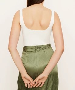 Vince. Square Front Cami In Off-White