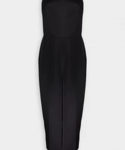 Vince. Just In Strapless Satin Jumpsuit In Black