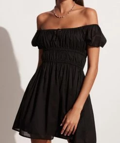 FAITHFULL THE BRAND Viola Mini Dress In Black Just In