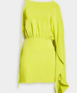 ALEXIS Just In Wesley Mini Dress In Chartreuse