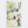 Caspari White Blooms Paper Guest Towel Napkins Just In