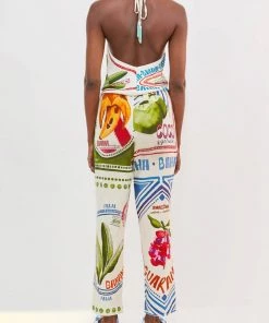 FARM Rio White Our Stamps Pants