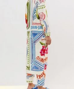 FARM Rio White Our Stamps Shirtdress Featured Designers