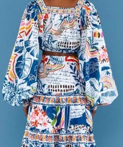 FARM Rio Wild Brazil Square Neck Top Just In