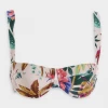 ZIMMERMANN Tropicana Balconette Bikini Bra Top In Cream Floral