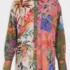 ZIMMERMANN Featured Designers Tropicana Patched Shirt In Spliced