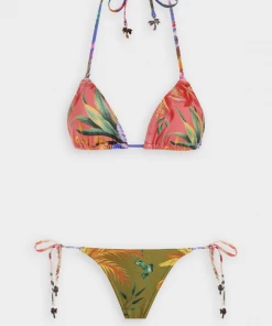ZIMMERMANN Tropicana Mini Tri Bikini Set In Spliced Just In